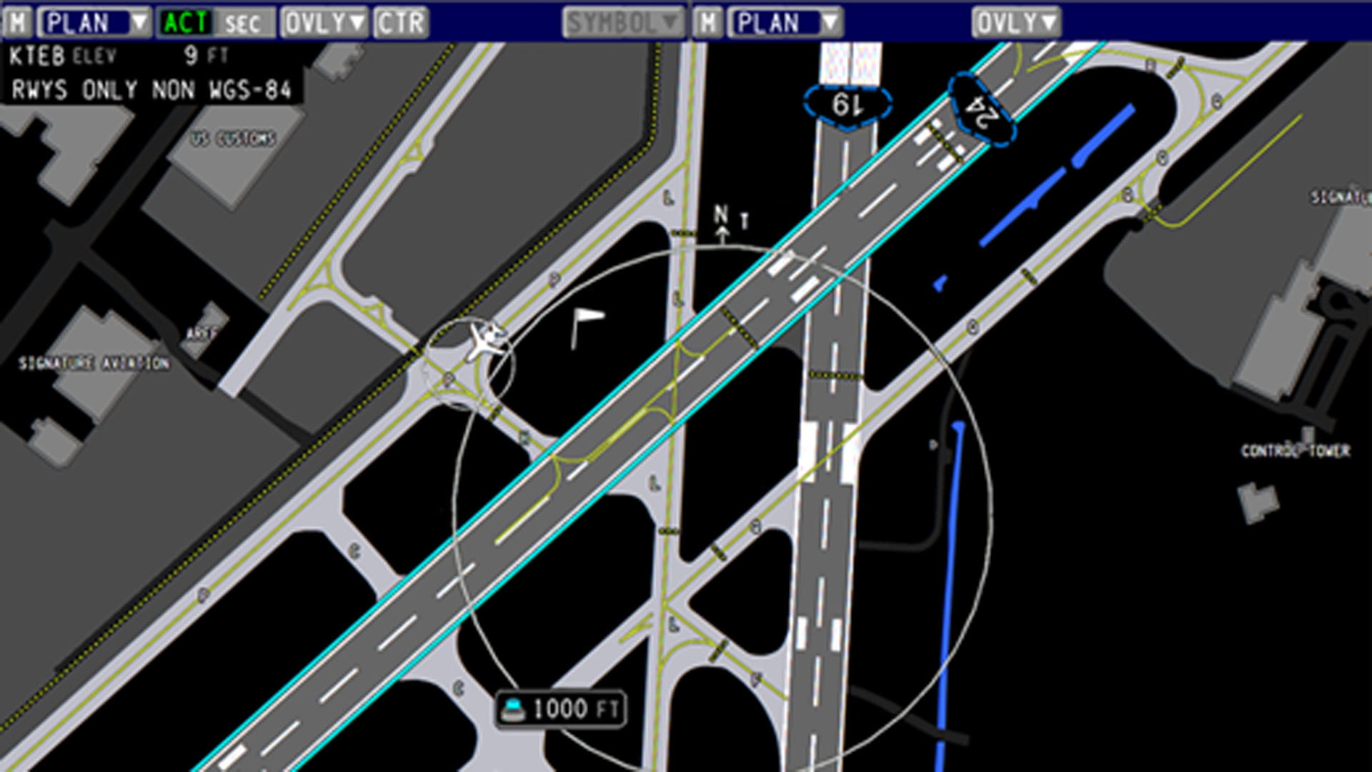 Airport moving map