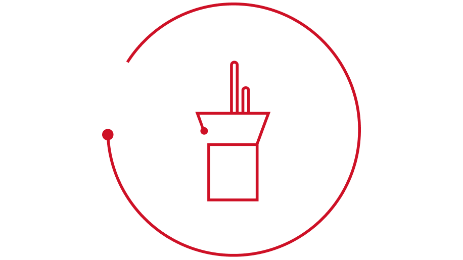 Icon of a control tower