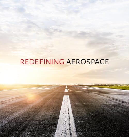 Redefining Aerospace runway ad