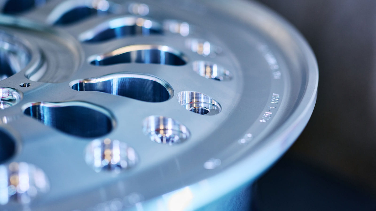 Collins Aerospace machines features like airflow passages and mounting holes for the landing gear.