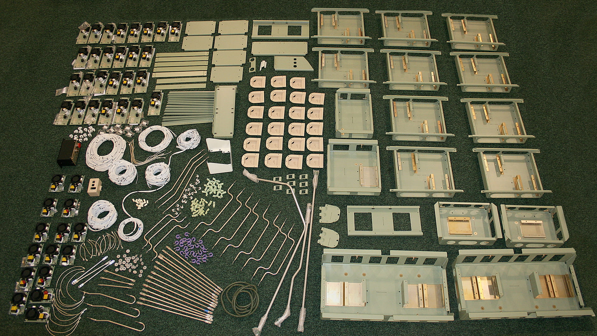 Equipment trays and components