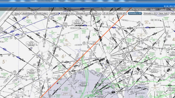 Flight mapping view