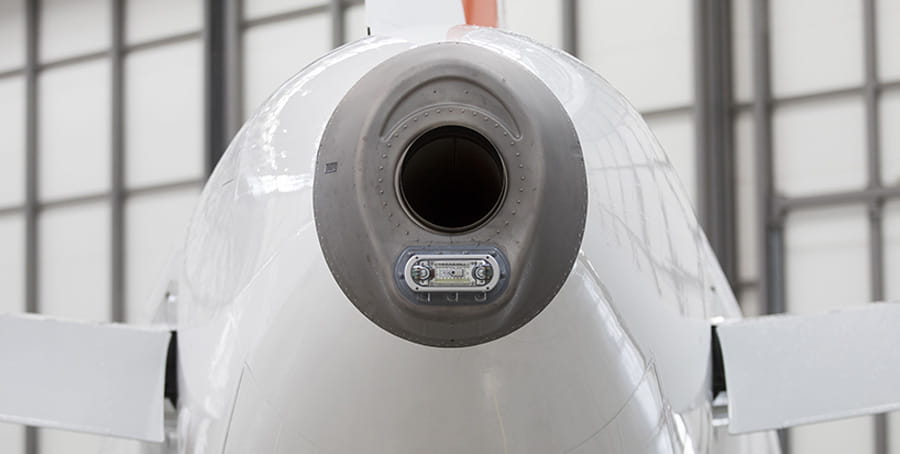 Photo of tail with strobe light off