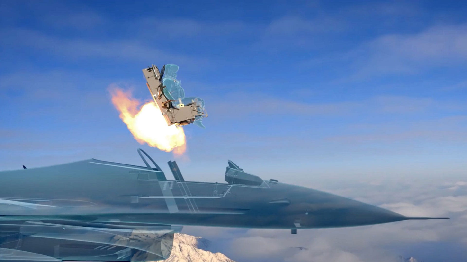 Ejection seat deploying