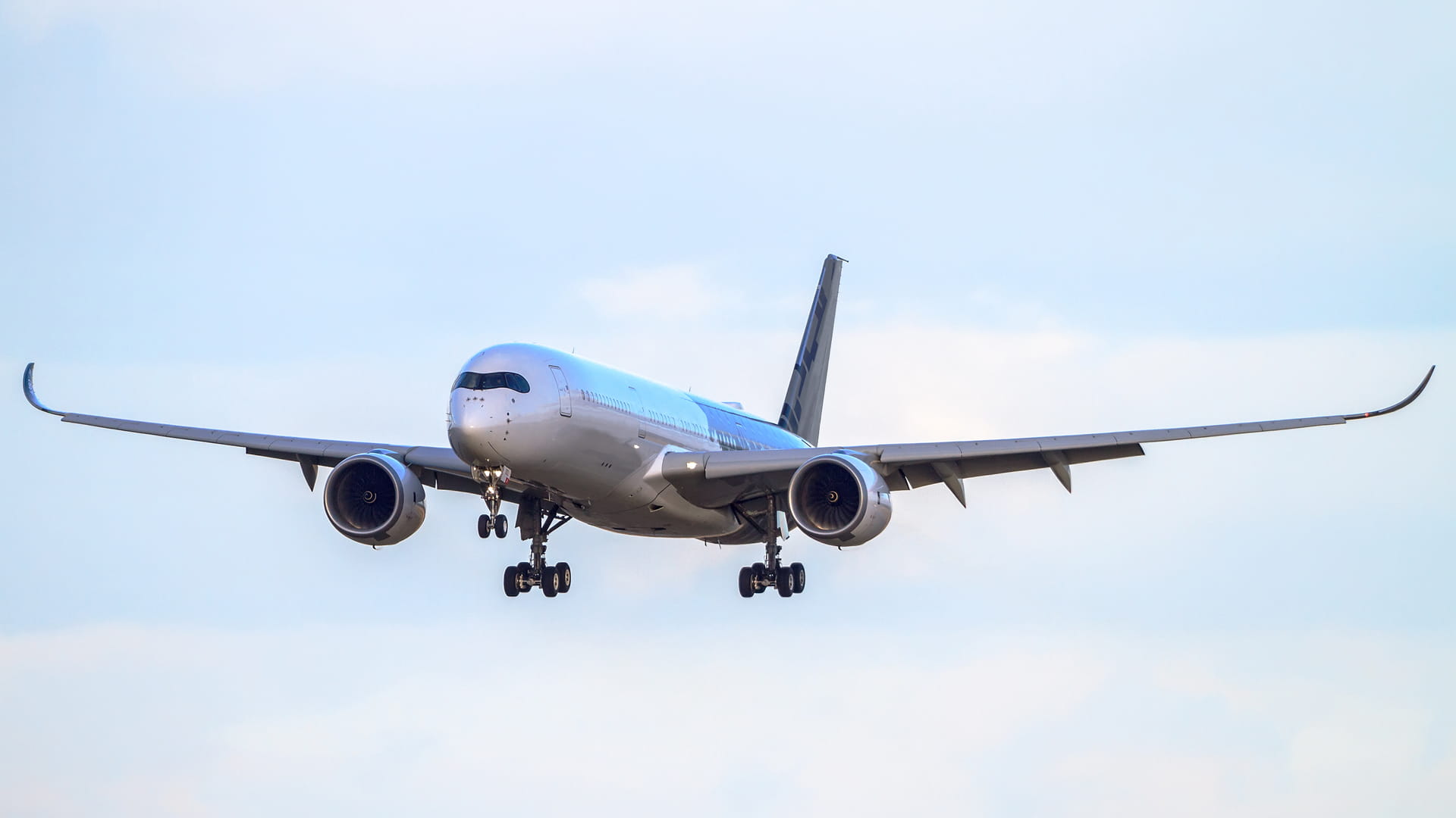 Airbus A350 plane in flight