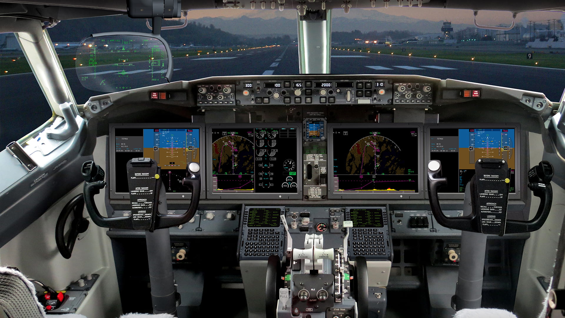 Boeing 737 cockpit