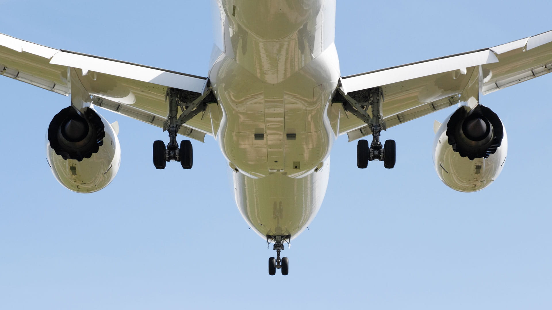 Boeing 787 with landing gear extended