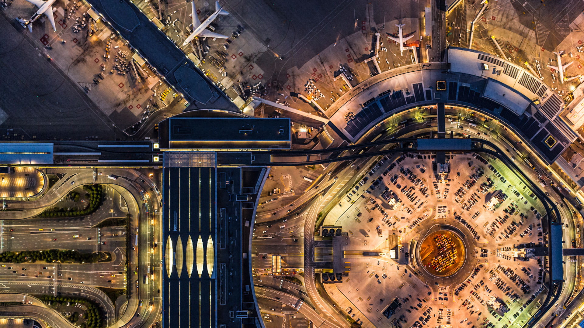 Airport aerial view