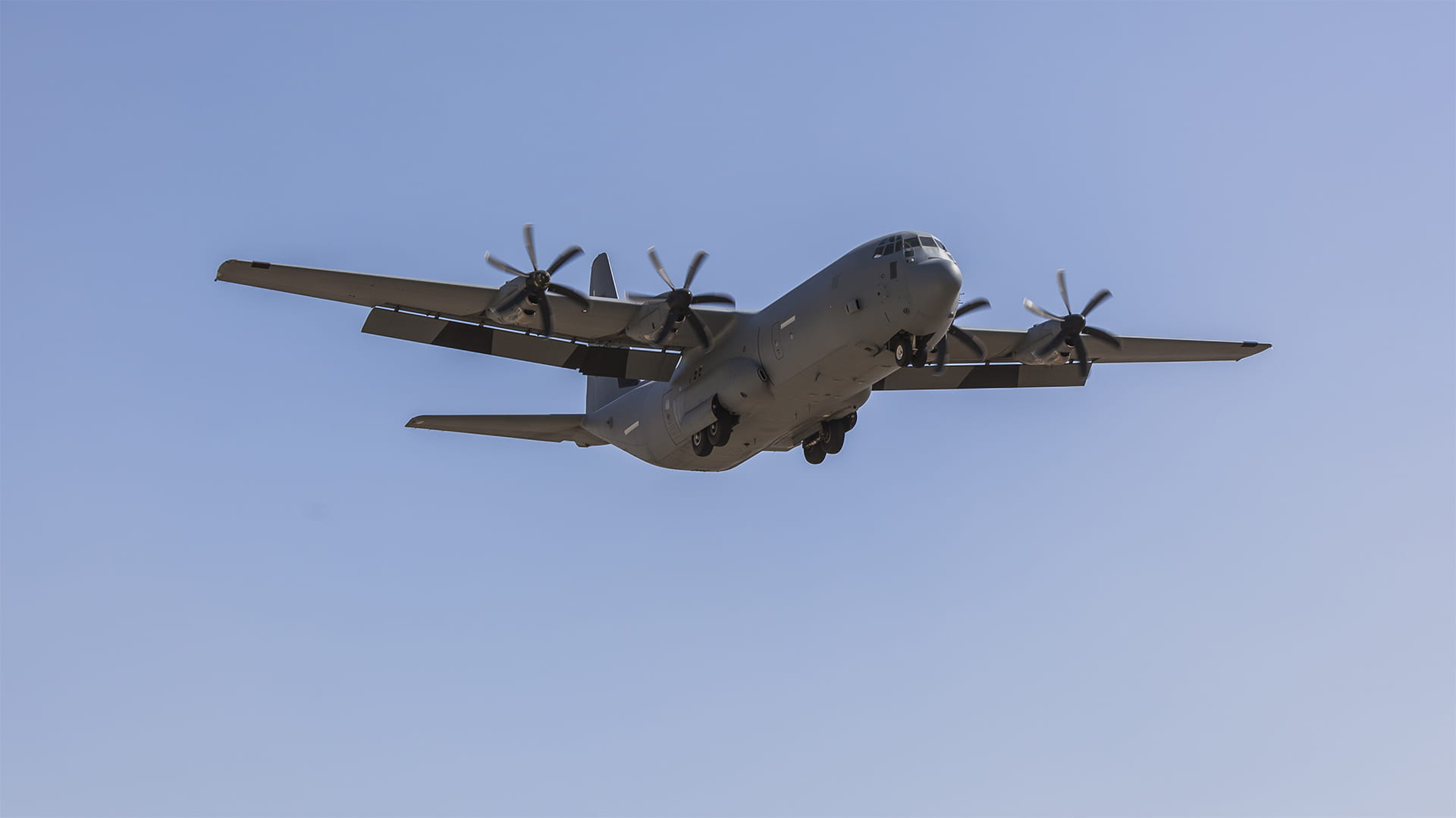 Military C-130 in flight