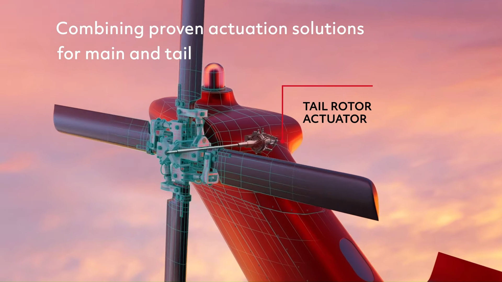 Tail rotor actuator