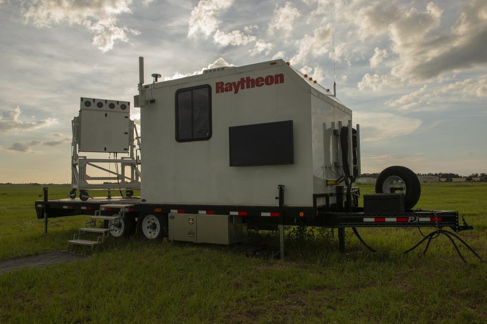 Raytheon Technologies’ Skyler system deployed on a mobile integration platform, which enables deployable surveillance tests and demonstrations.