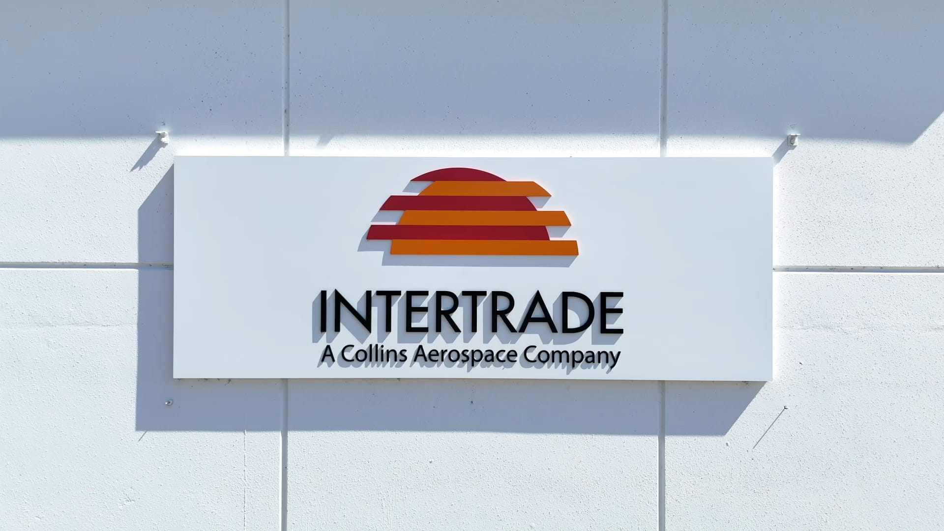 Intertrade logo on building side