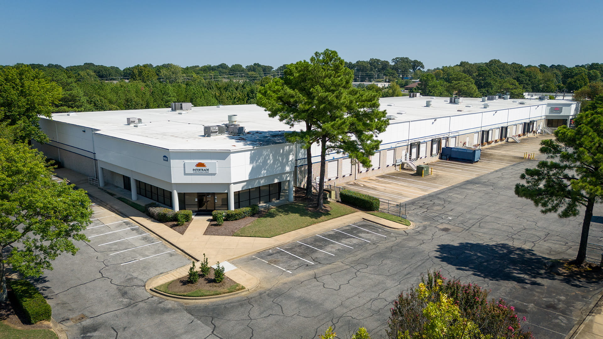 Aerial view of the Intertrade headquarters