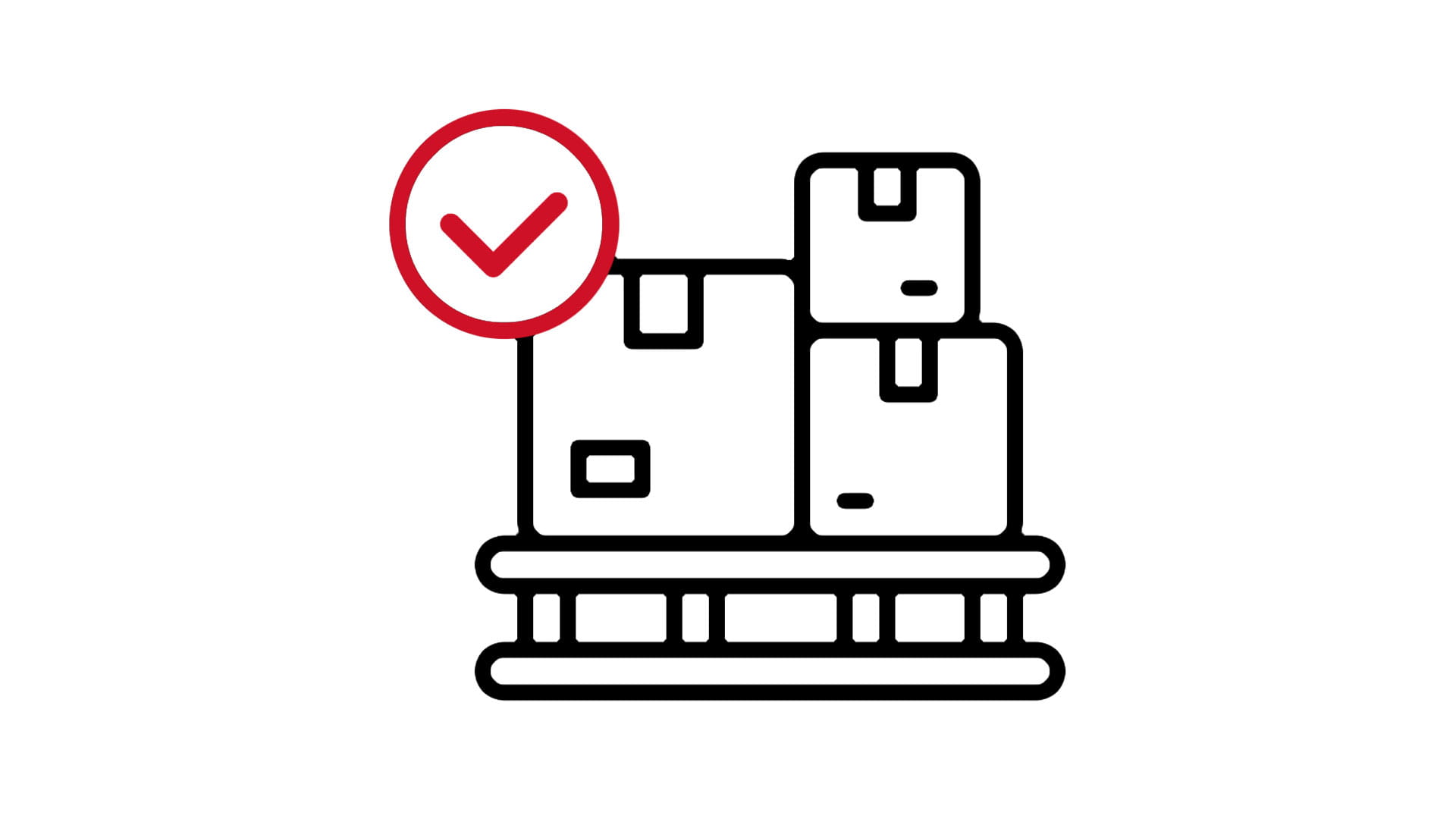 Illustration of boxes on a palette, representing inventory
