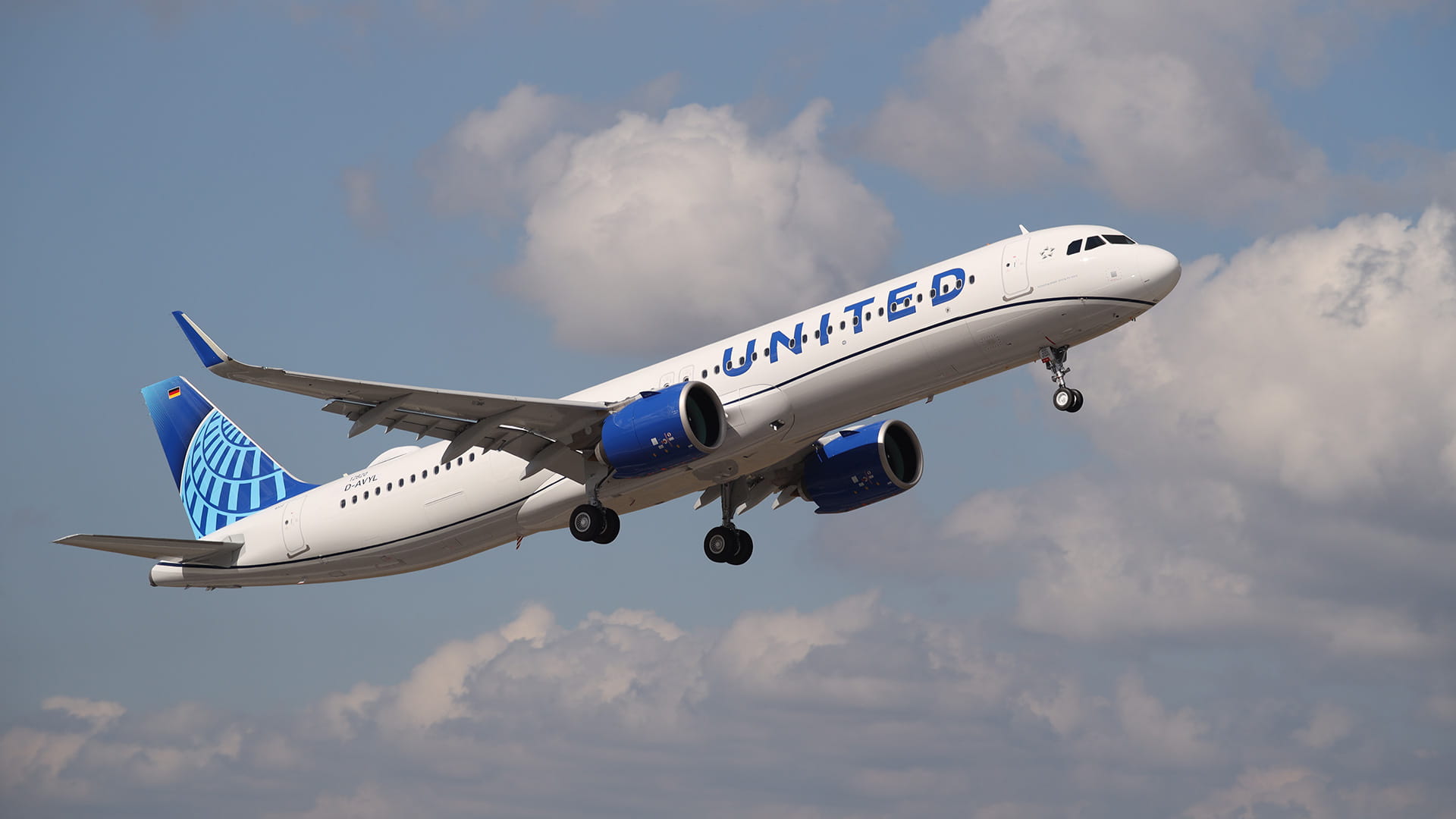 An Airbus A321XLR operated by United Airlines