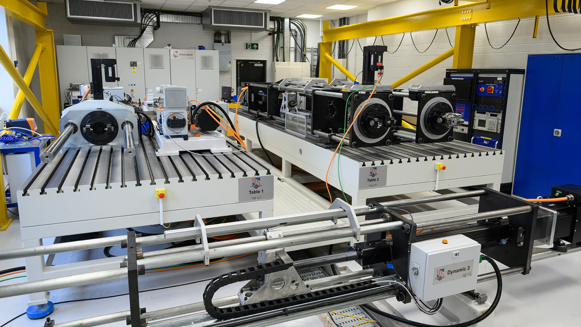 Machinery in a test lab