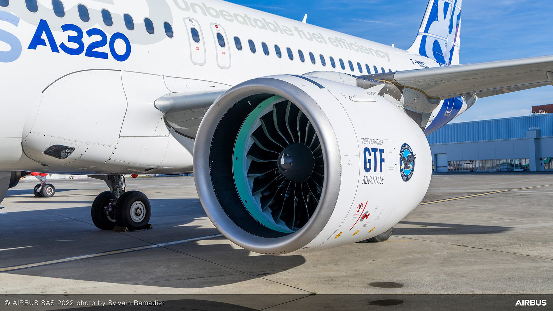 Airbus A320neo powered by Pratt & Whitney's GTF Advantage(TM) engine