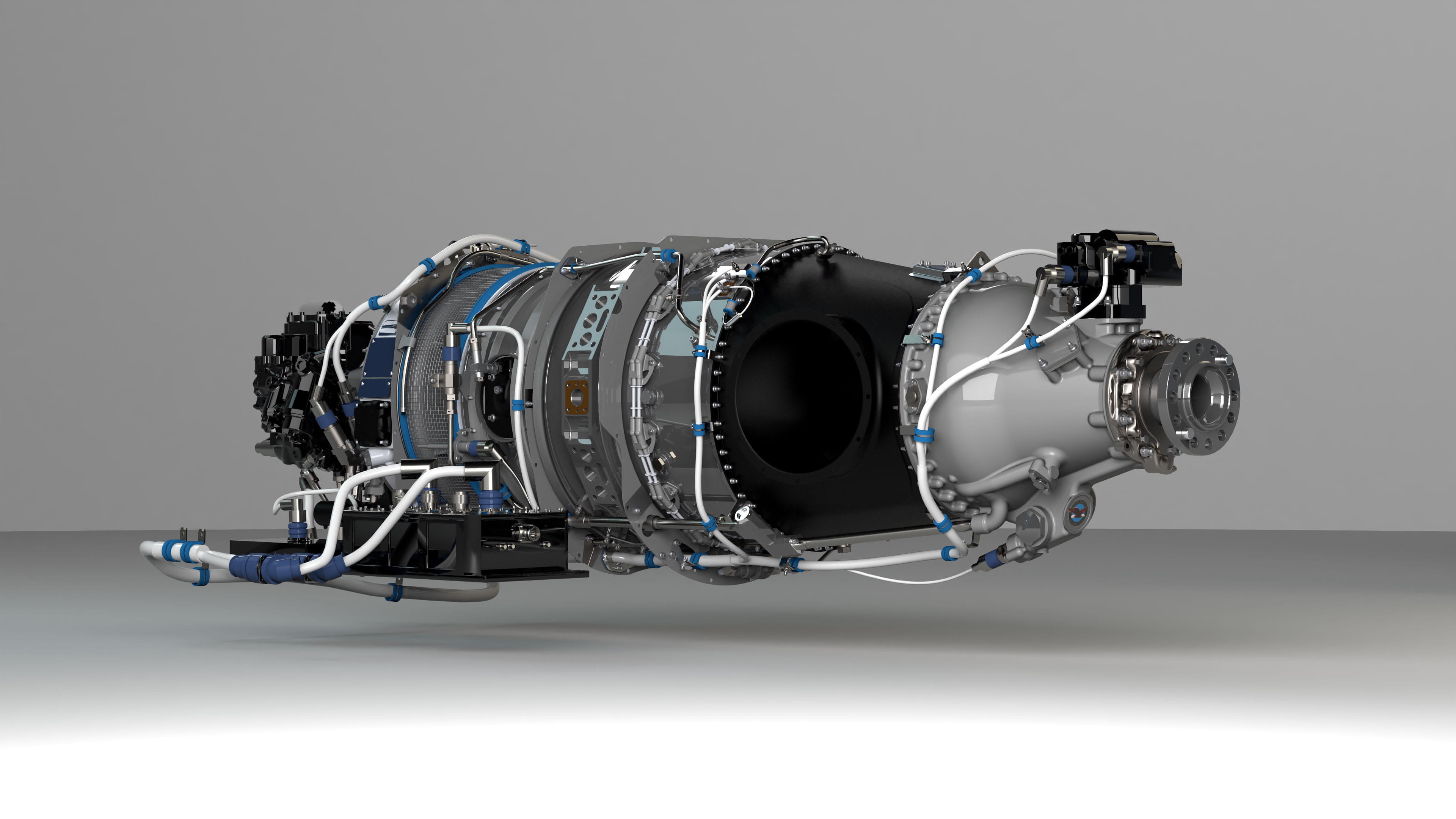PT6 E-Series_Engine_Three_Quarter_View_Left_Side hi-res