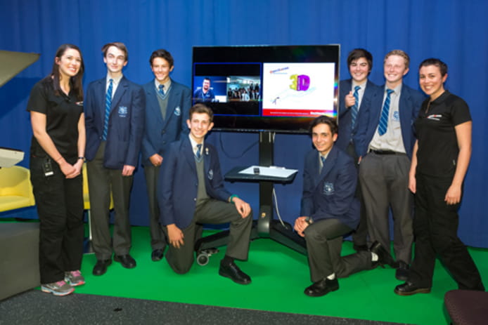 Marist College students and presenters from Questacon