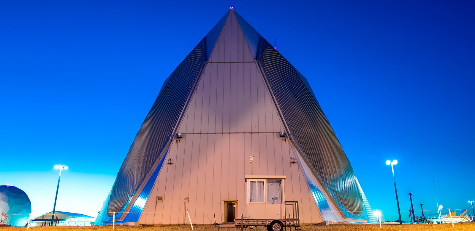 A photo of the Upgraded Early Warning Radar.