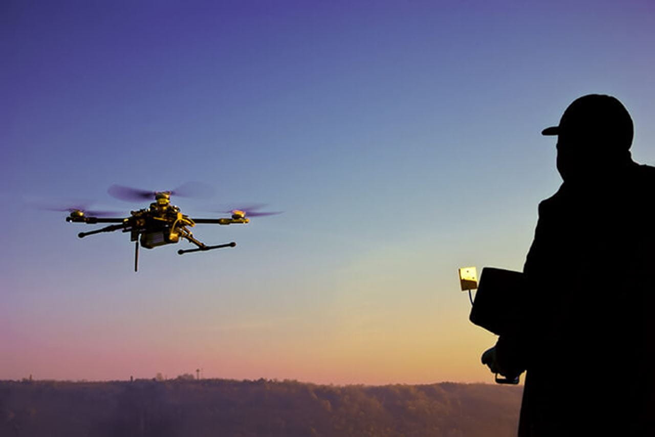Drone Silhouette 2 SIZED