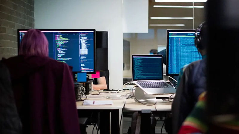 engineers in office environment