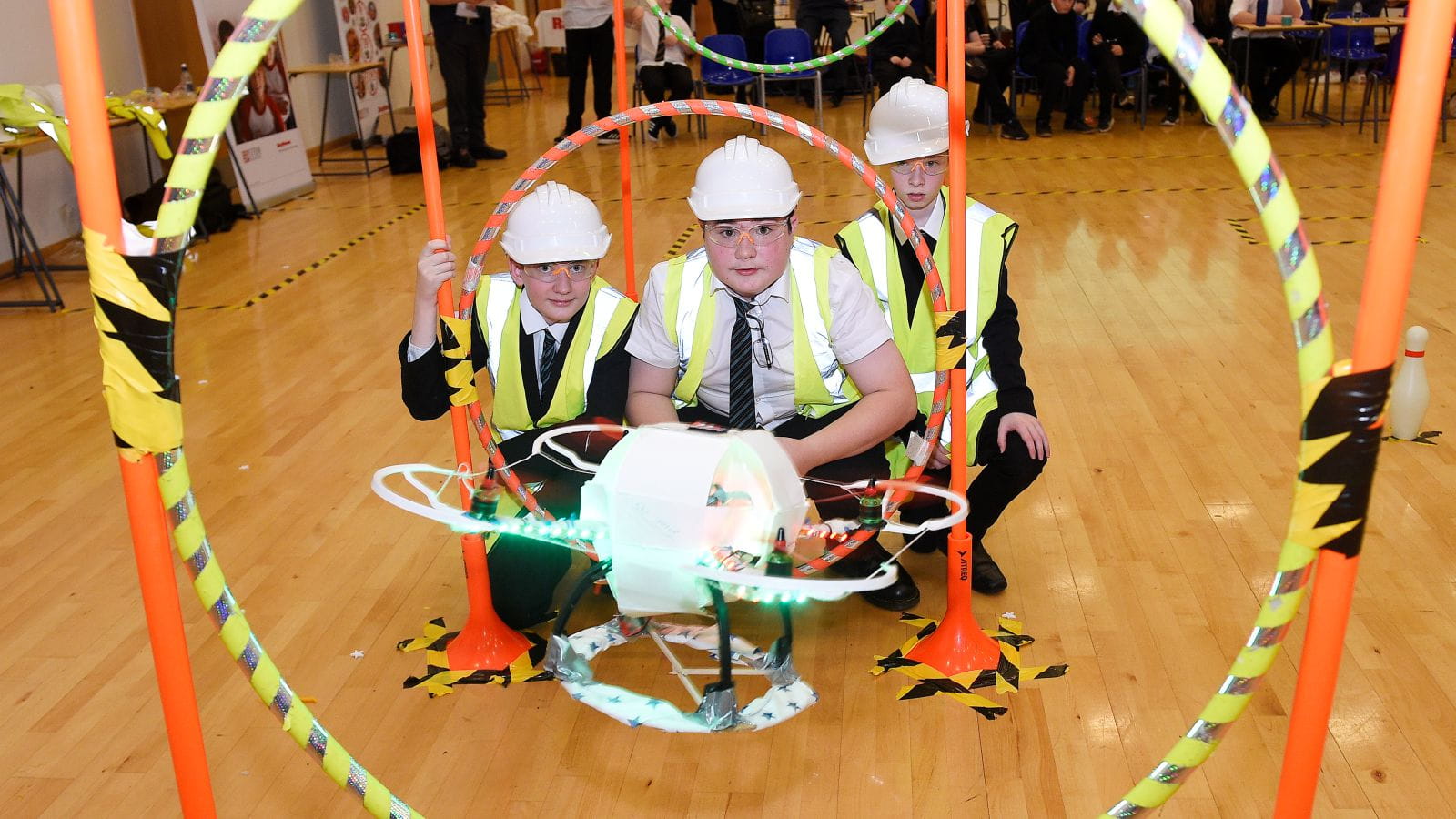 Students in quadcopter competition