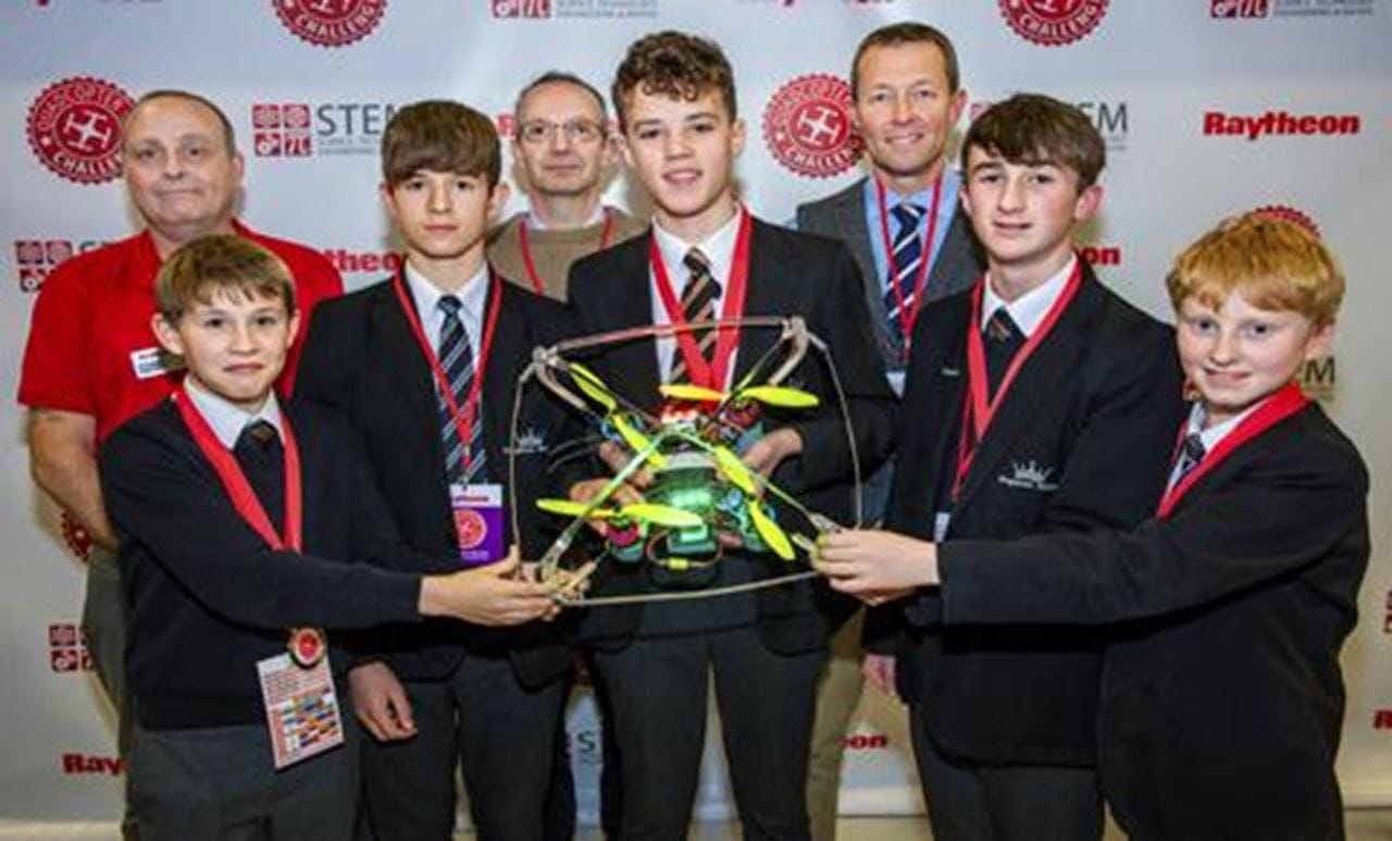 Winners of the Quadcopter Challenge Final: Kingdown School