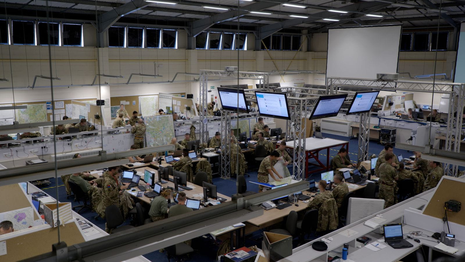 Cast training at British Army’s permanent CAST facility in Warminster.