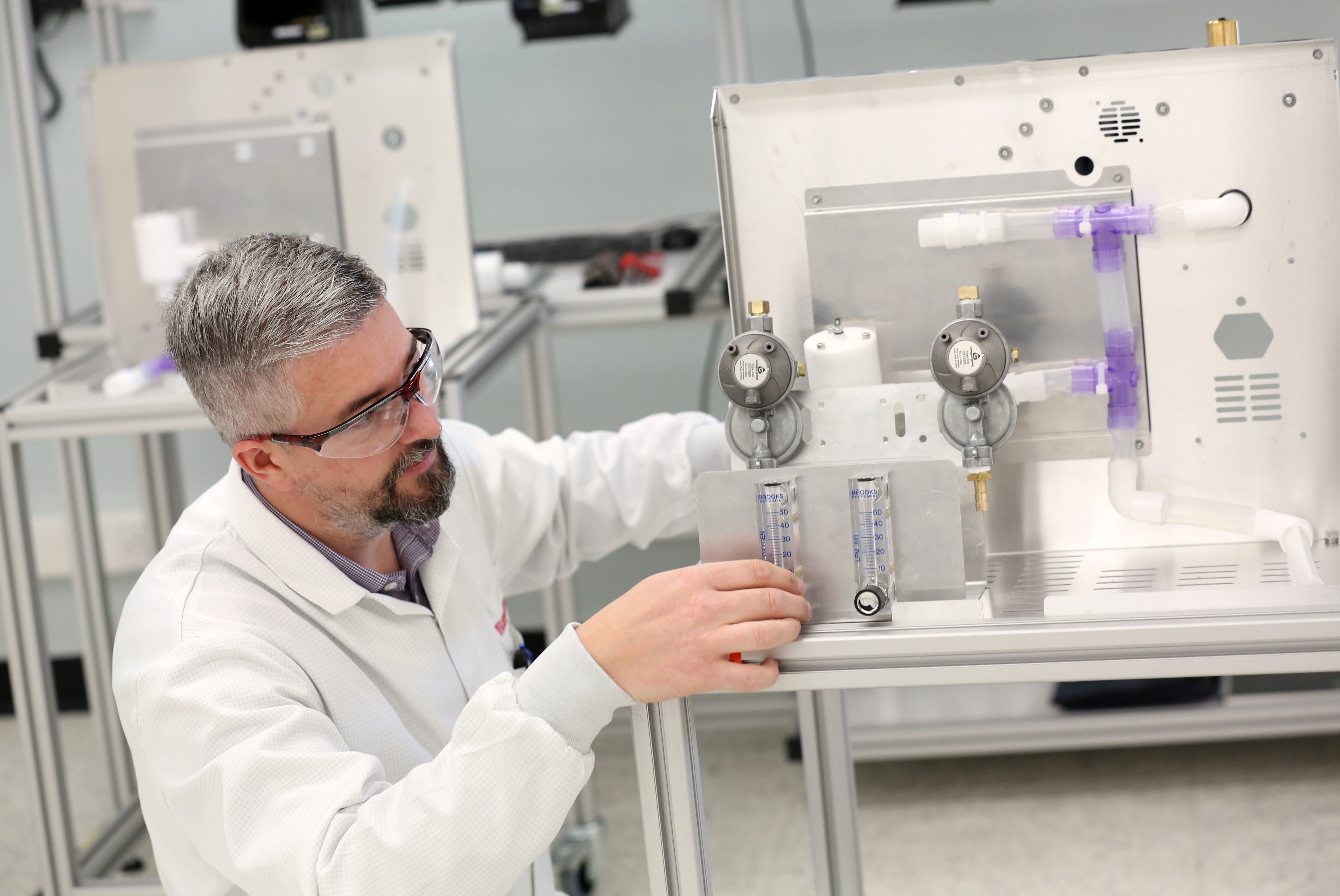 Raytheon UK employees in Glenrothes shifted production to ventilators at the start of the pandemic to help support the National Health Service