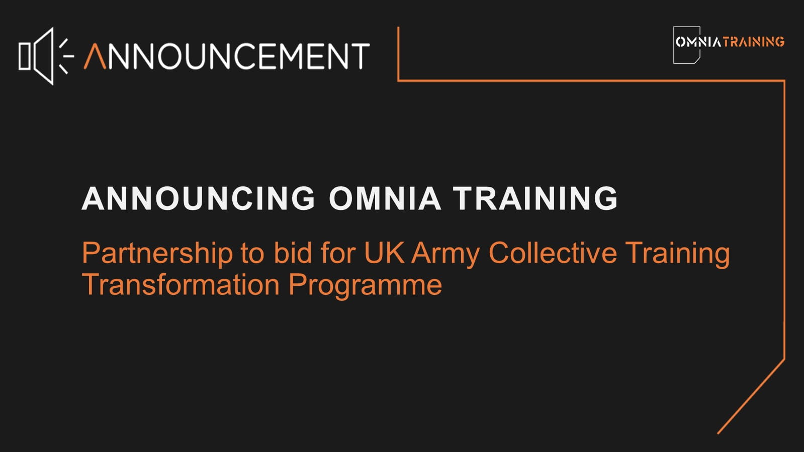 Omnia Collective Training Announcement