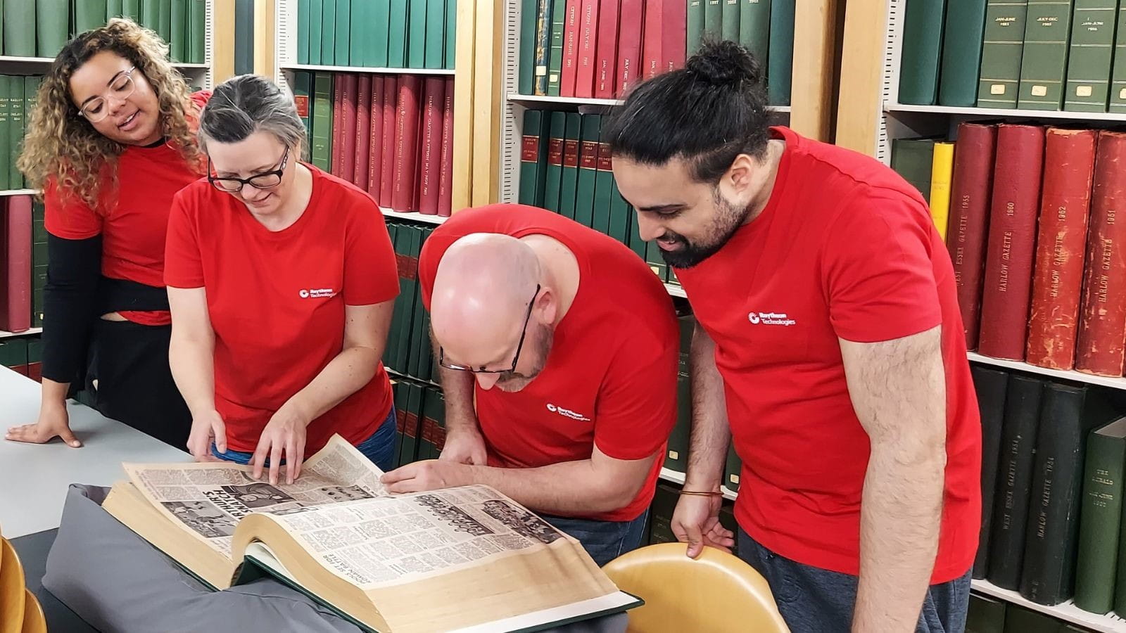 Manraj, far right, with his volunteering colleagues