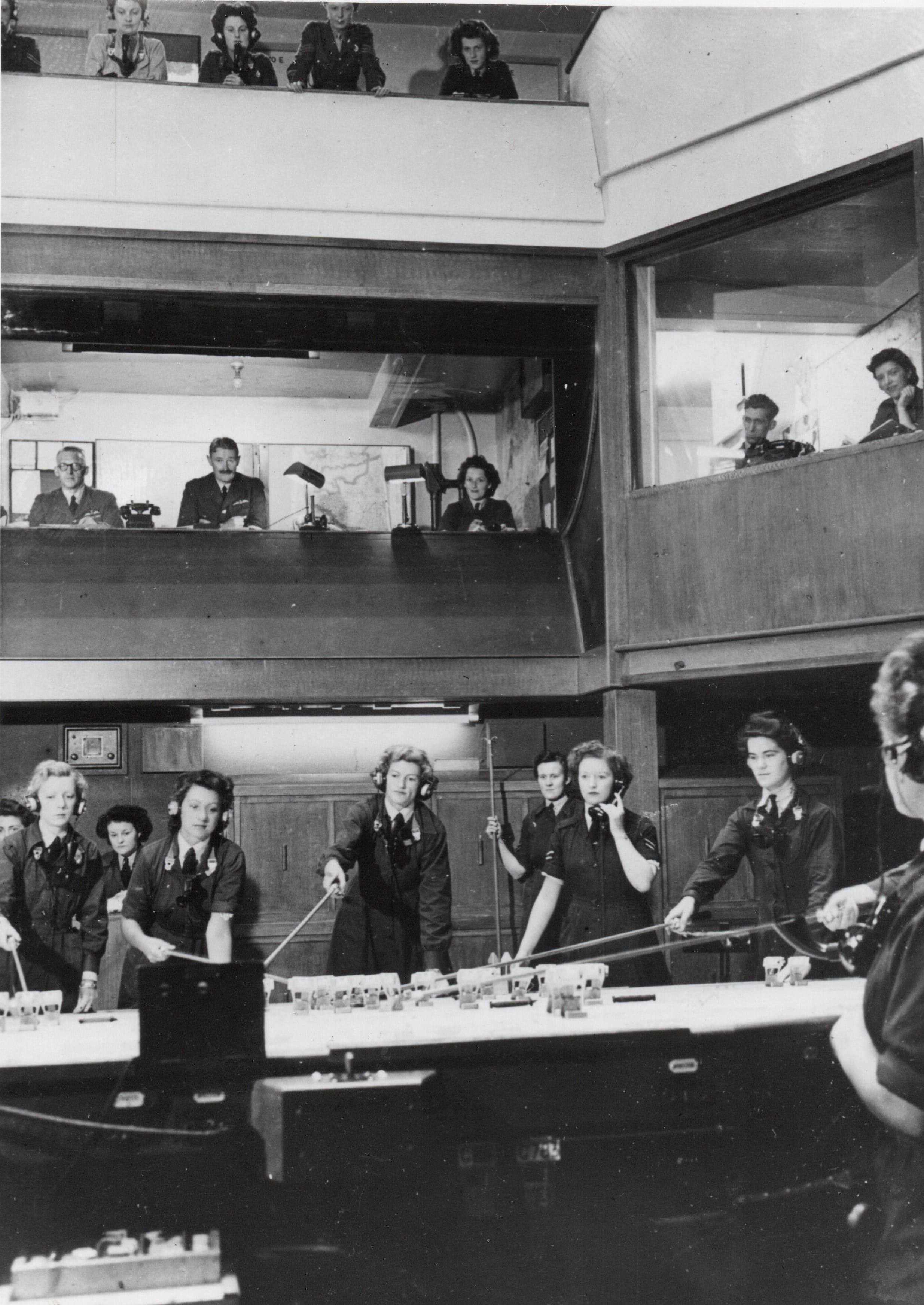 Battle of Britain: The Royal Air Force and Women's Auxiliary Air Force working together in an operations room  (copyright: Chris Goss)