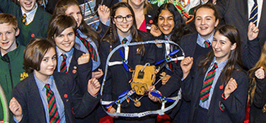 Students with Quad Copter
