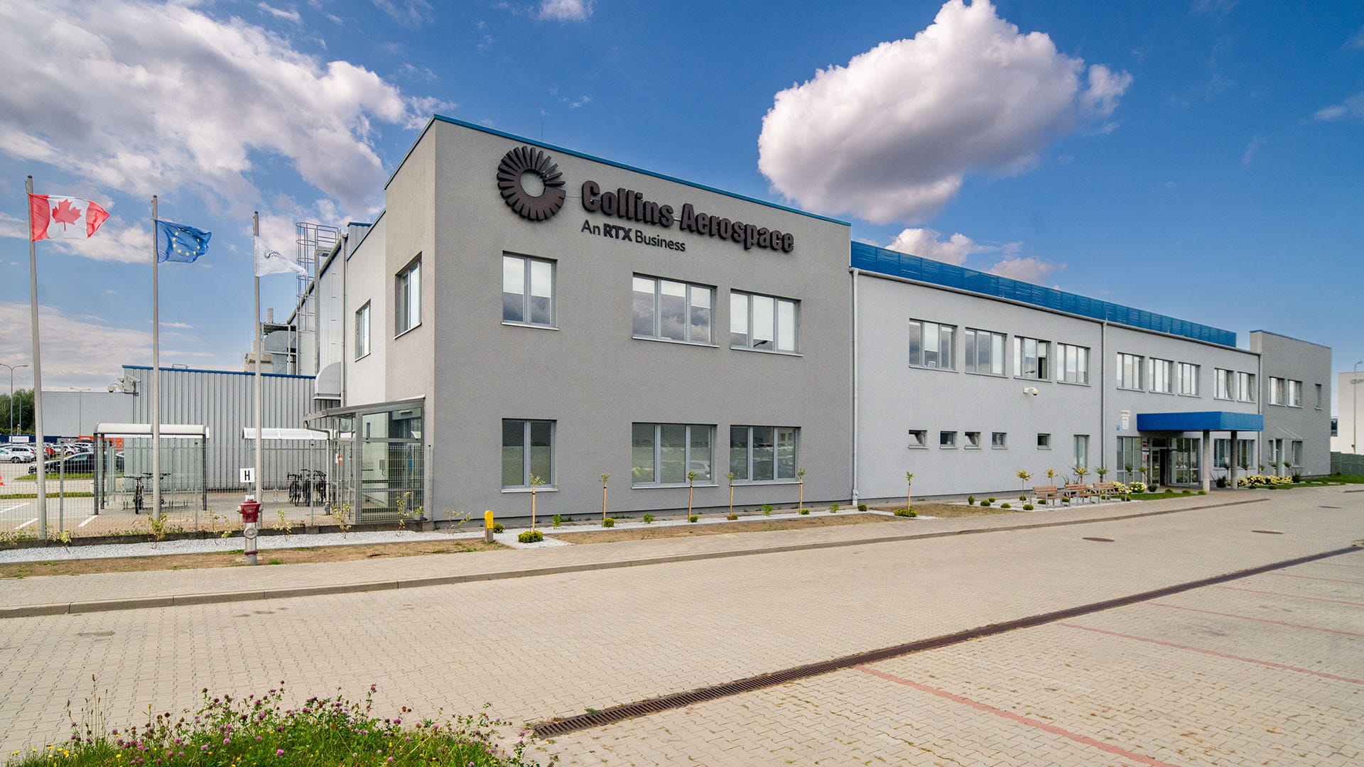 Exterior of Collins facility in Poland