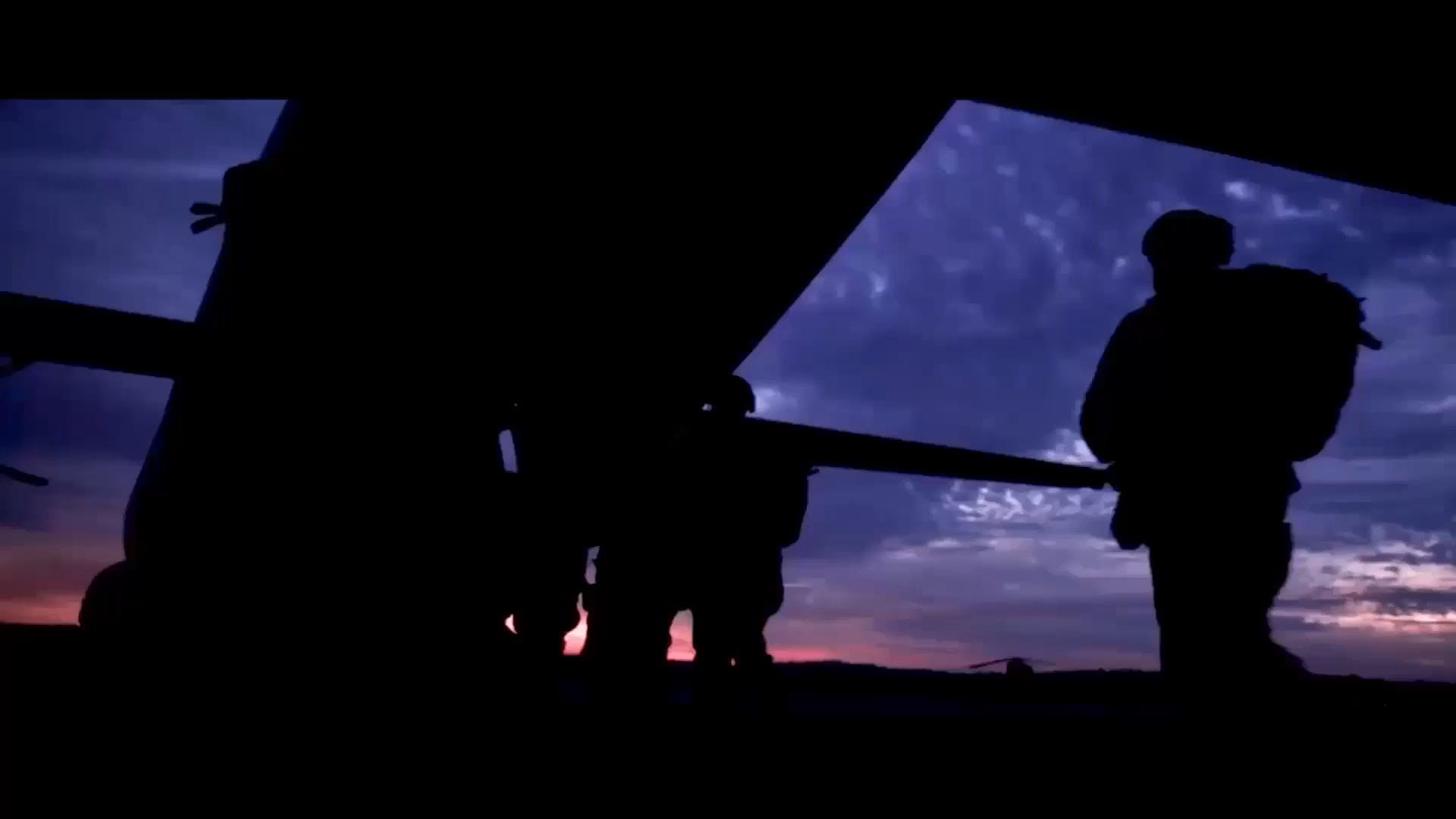 hero video placeholder soldiers silhuoetted against sky