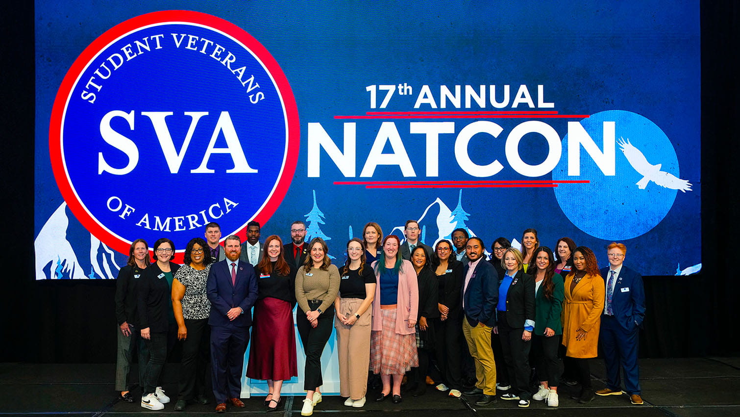 people receiving award at SVA natcom