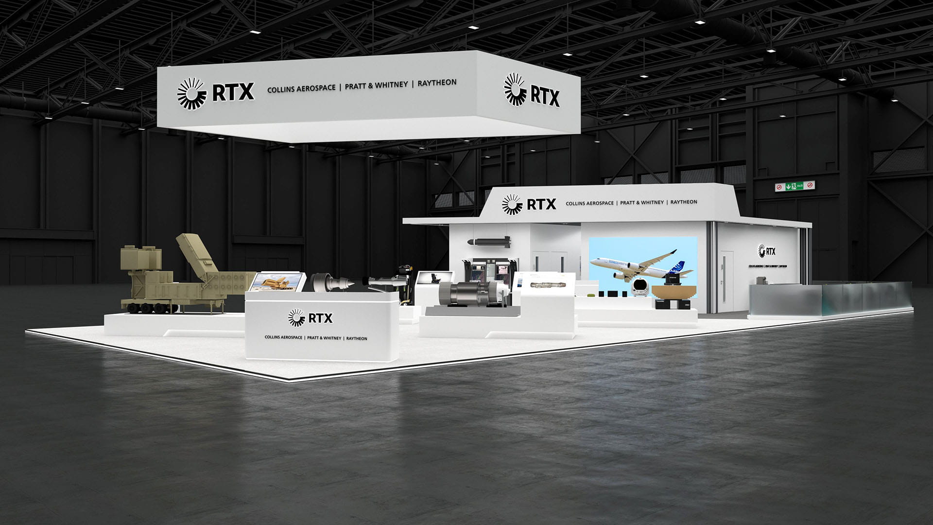 Dubai airshow booth rendering