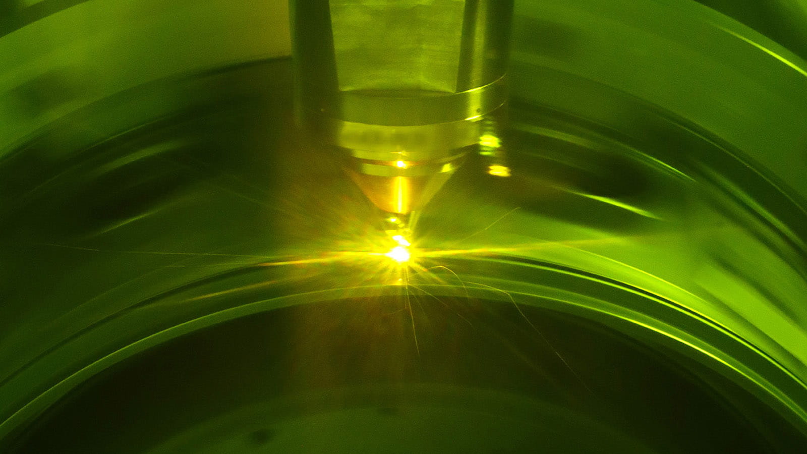 a GTF engine part being assembled