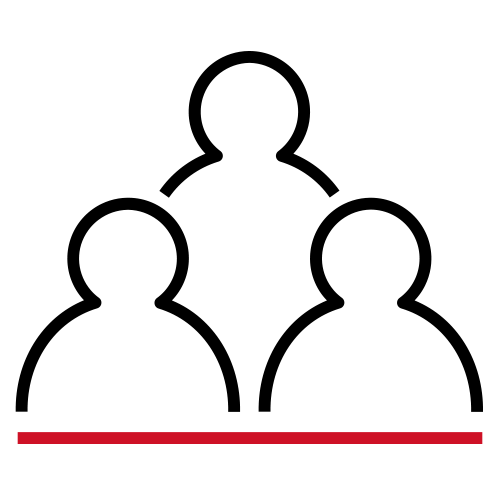 graphic icon representing community