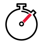Icon representing a stopwatch