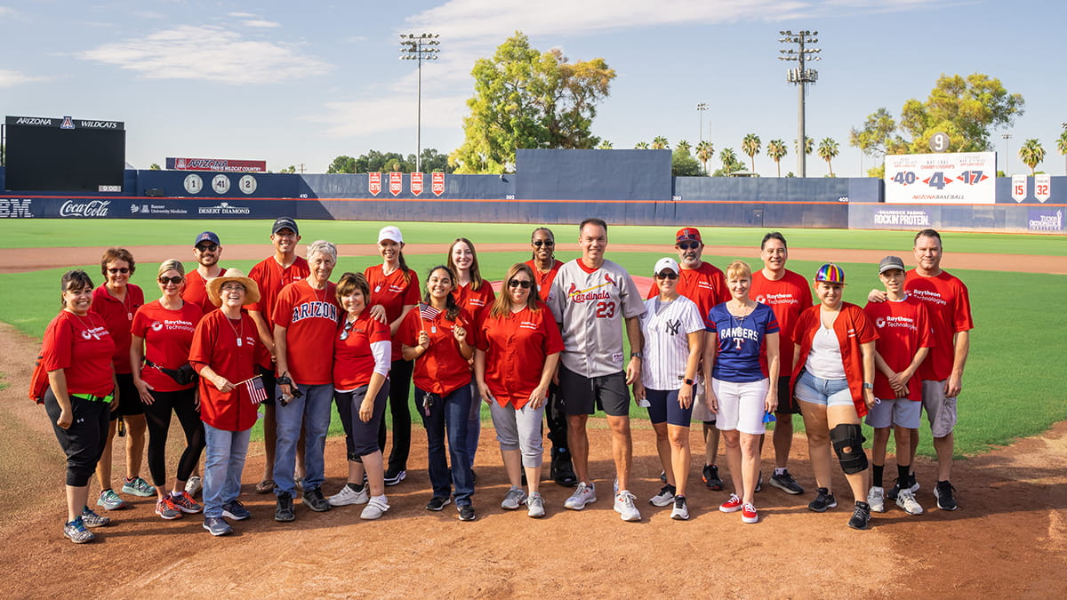 Raytheon Technologies employees in Tucson, Arizona, gathered at Hi Corbett Field for their 2021 Run to Home Base. (Photo: Justin Haugen)