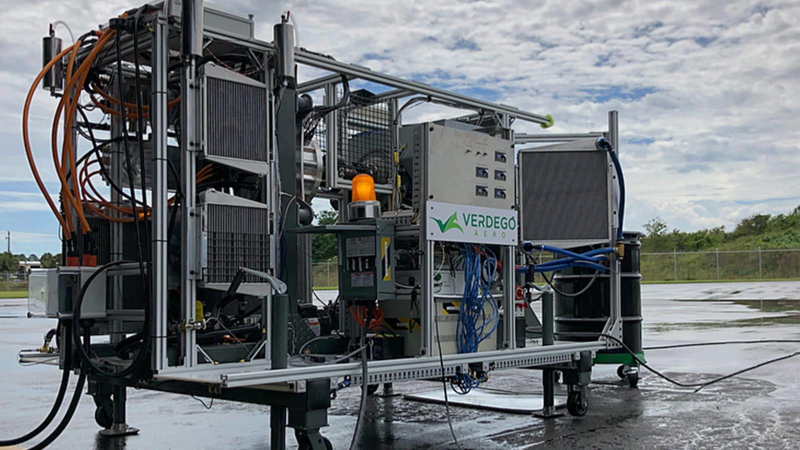 VerdeGo Aero’s VH-1-150 hybrid powerplant during ground-based engineering research