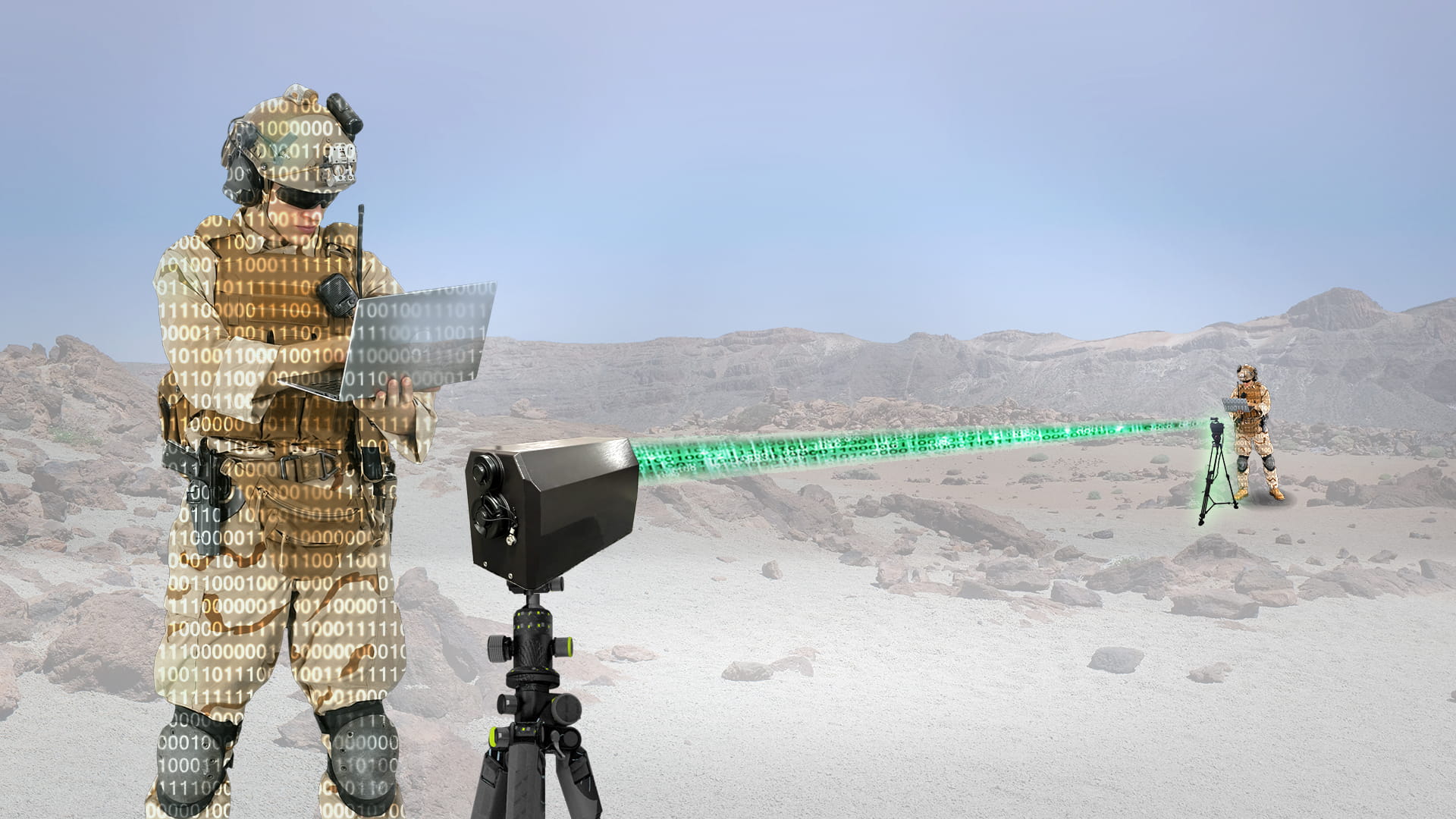 NexGen Optics provides the warfighter with high-bandwidth, high-speed, secure communications in a rugged lightweight package for field deployment.