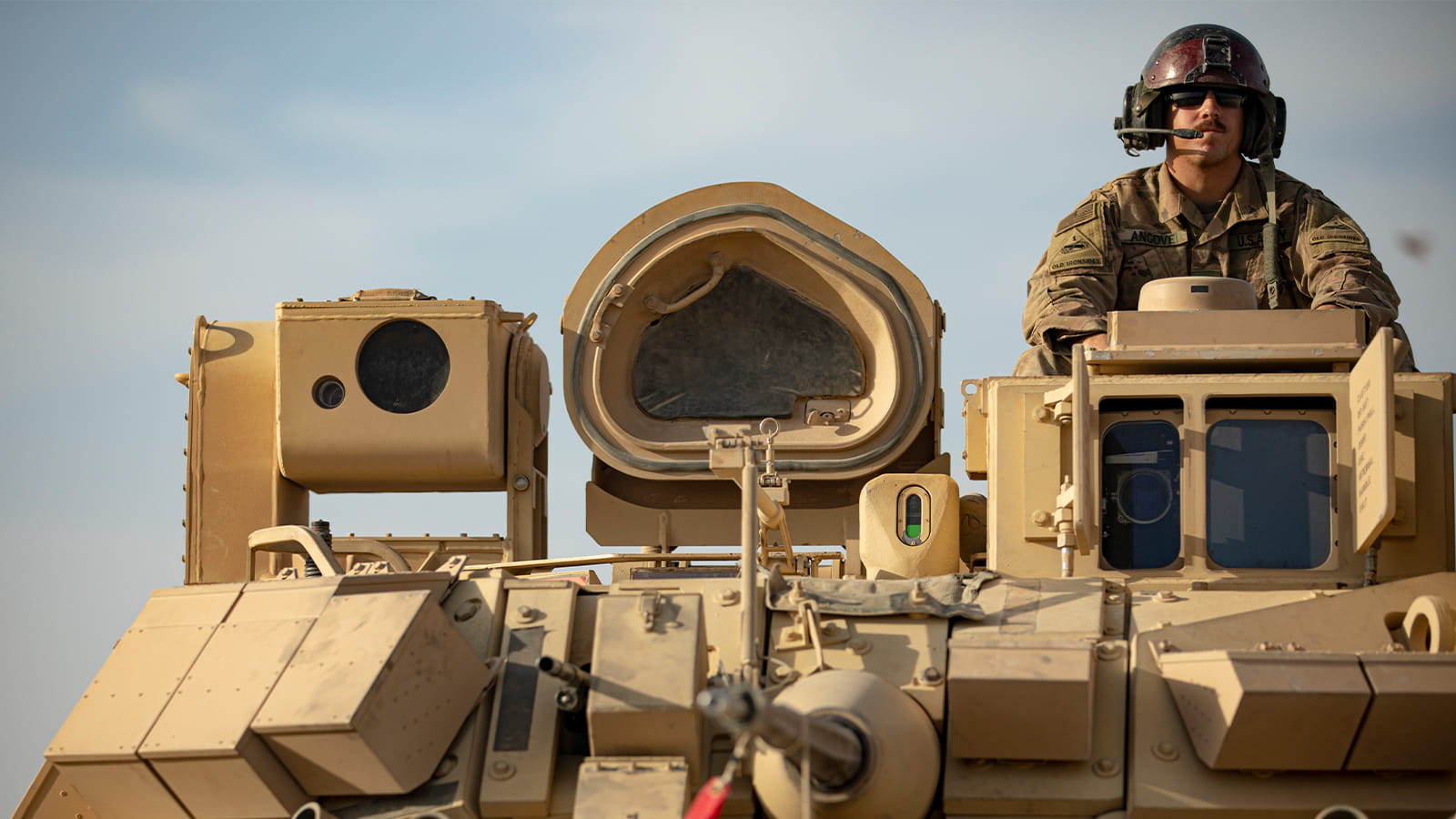 M2 Bradley Infantry Fighting Vehicle in northeast Syria