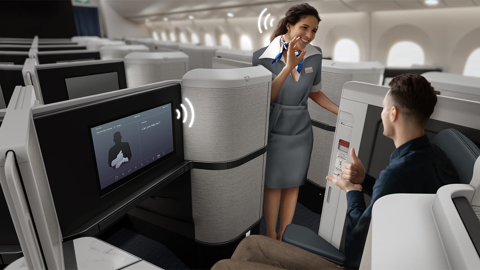Personal electronic devices serve as the central controller of the ADAPT™ application, enabling passengers of all abilities greater customization and agency over their inflight experience.