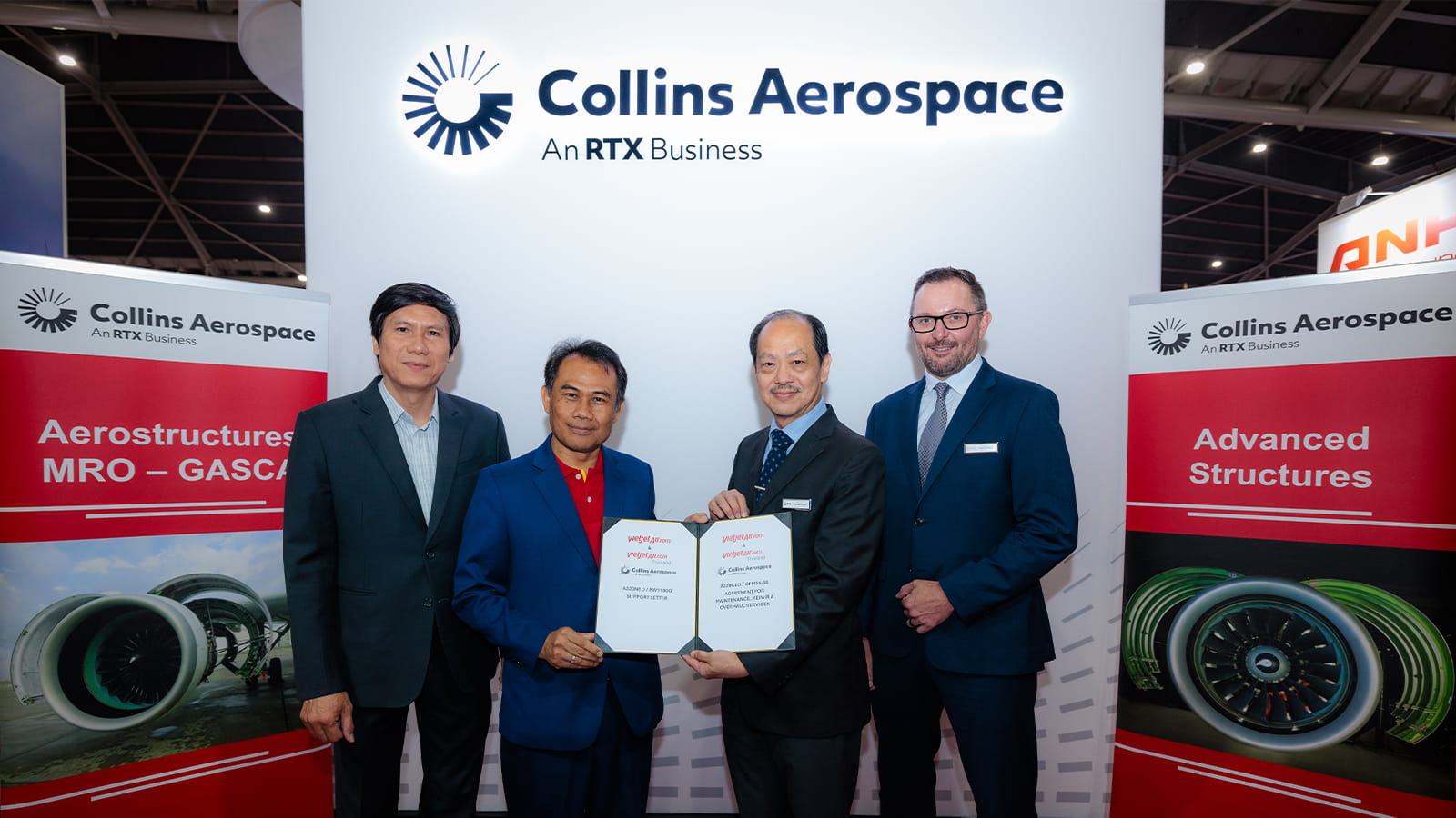 Collins Aerostructures and VietJet Group sign a long-term agreement for nacelle MRO services in Asia Pacific.