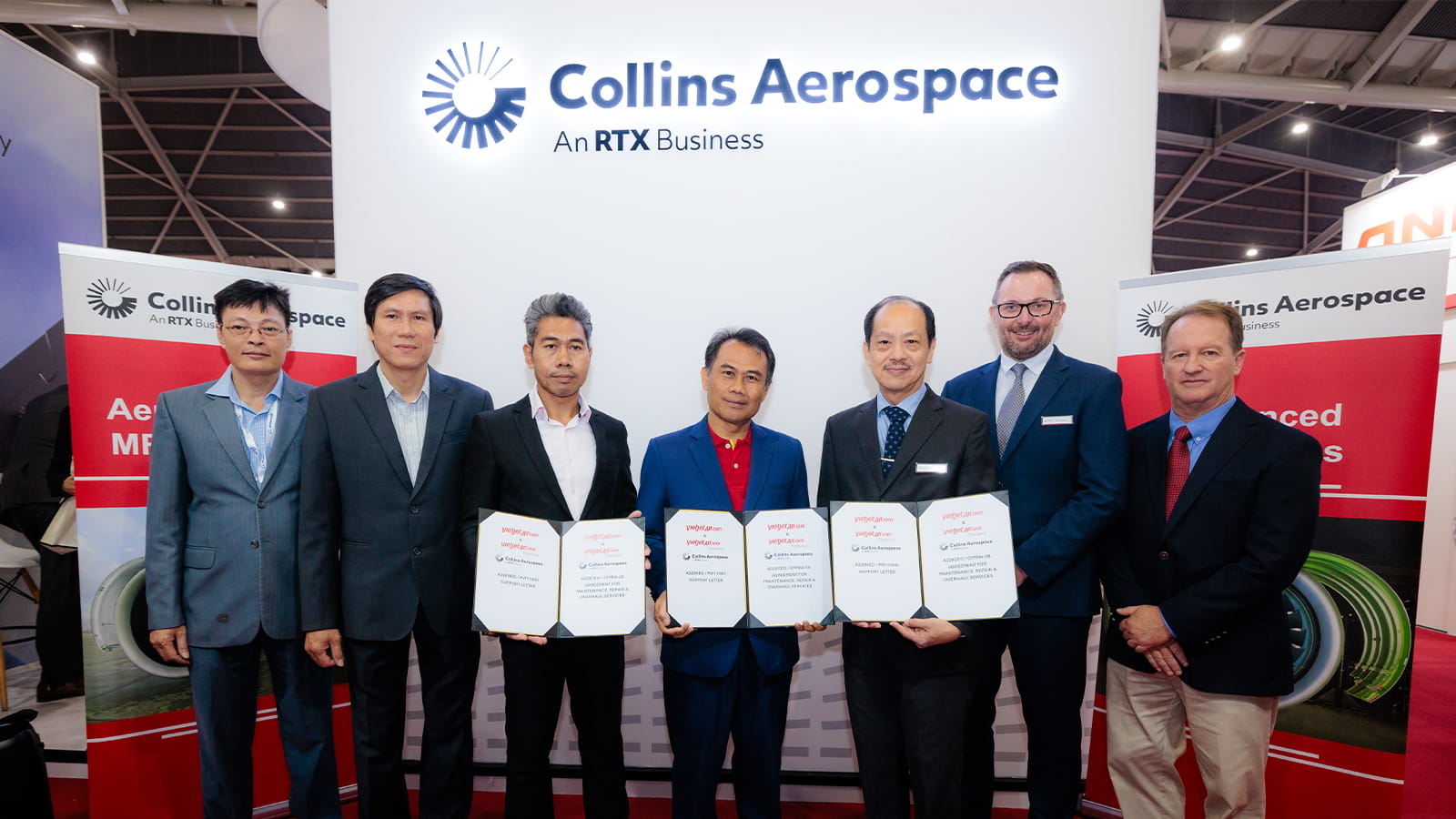 Collins Aerostructures and VietJet Group sign a long-term agreement for nacelle MRO services in Asia Pacific.