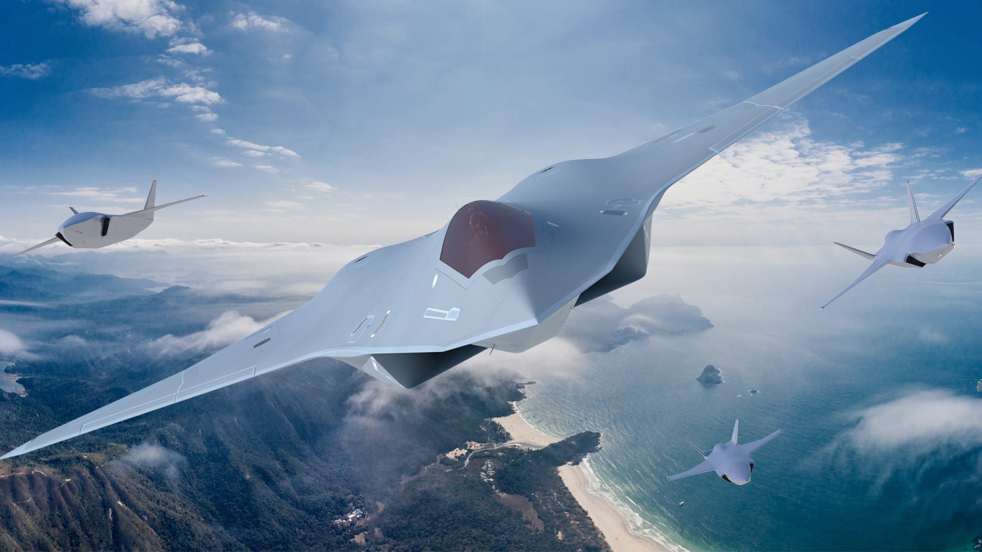 Next generation aircraft render