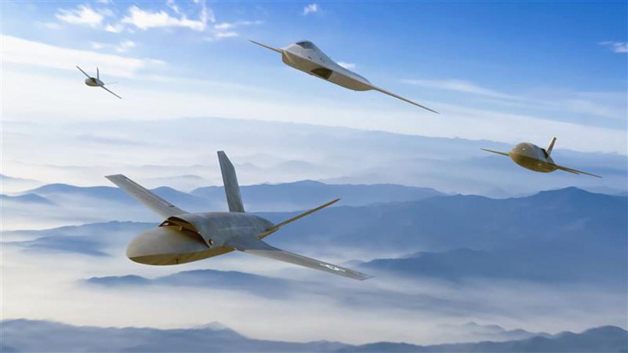 CGI of various 6th generation fighter jets